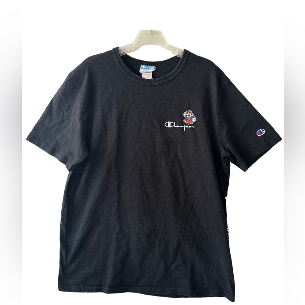 Champion By Super Mario Bros. Graphics Heritage Black SS T-Shirt Men’s Sz L
